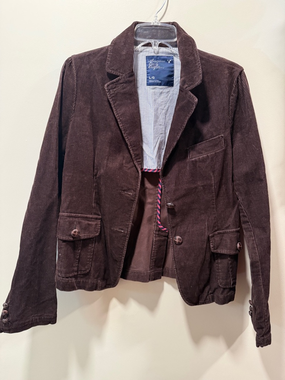 American Eagle Outfitters Brown Corduroy Blazer Jacket